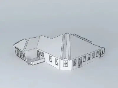 Eclectic Ranch House Free 3D model