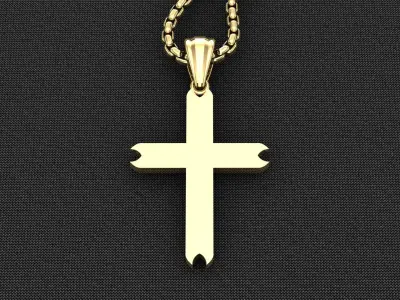 Cross Light Gold 3CP073 3DM STL 3D print model