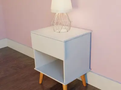 Bedroom Lamp Low-poly 3D model