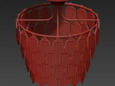 Gorgeous elegant chandelier 3D model