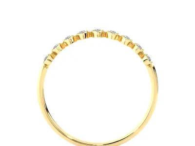 Light Minimalist Diamond Ring 3D print model