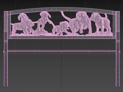 Street Bench 3D model order