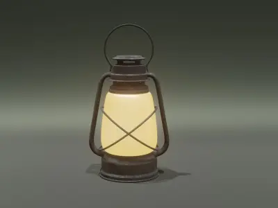 Old Simple Lantern 3D model