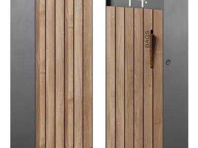 Litter bin and litter bin for dog waste Prax by mmcite 3D model