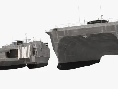 Naval Fast Logistics Transport Vessel Simplified 