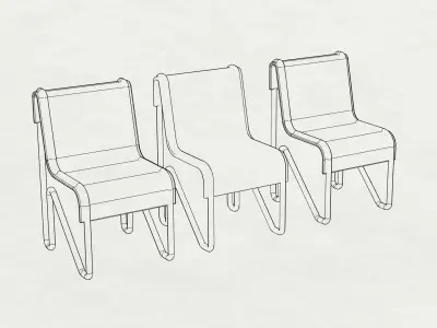 Chair 002 3D model