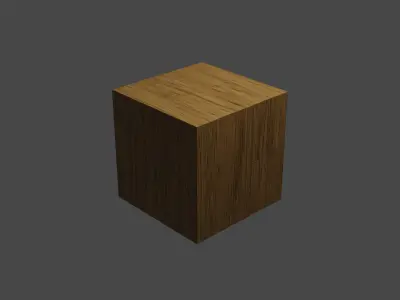 Black Limba Wood Texture 3D model
