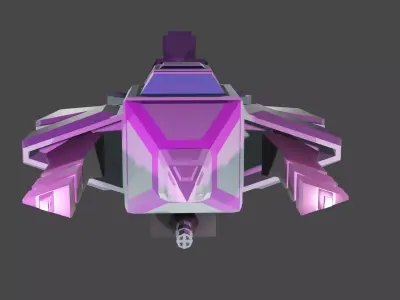Free war space sci-fi ship  Free low-poly 3D model
