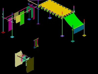 Game Architecture - city - Book Beach 01 3D model