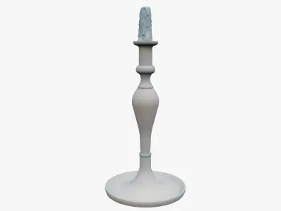 Candle Holder Low-poly 3D model 11