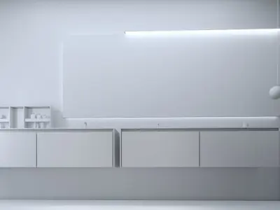 Boffi Bathroom and sink and Wc toilet 3D model