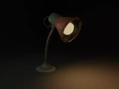 Desk Lamp Low-poly 3D model