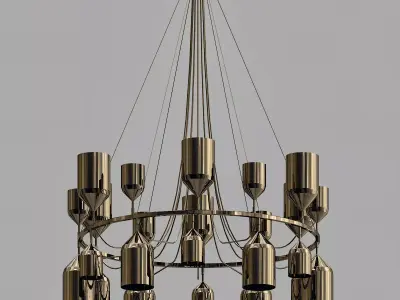Metalarte Copacabana Queen 3 Pendant Lamp 3D model