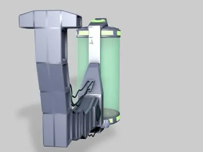 Sci-fi liquid container  3D model