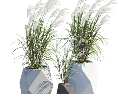 Faceted Modern Fiberstone 3D model