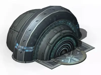 Spacecraft - small ground construction 01 3D model