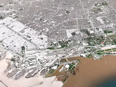 Cityscape Buenos Aires Argentina 3D model