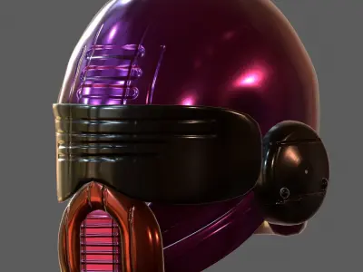 Gas mask helmet 3d model scifi Low-poly  Low-poly 3D model 178