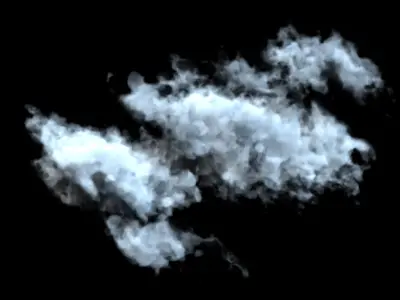 Realistic clouds - smoke - low poly pack 30 models Low-poly 3D model