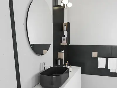 Bathroom furniture set Arcom Magnetica 2 3D model