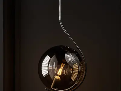 Roll and Hill Fiddlehead Pendant 3D model