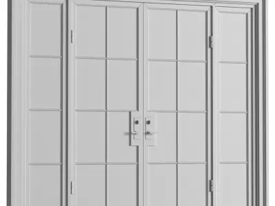 Entrance Outdoor modern street Front Doors 3D model