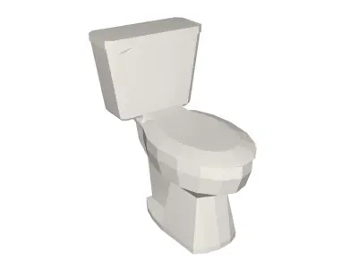 Toilet Low-poly 3D model buy
