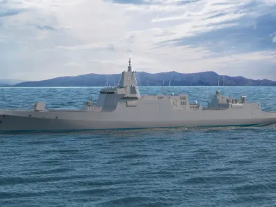  Stealth Naval Combat Ship Gray 