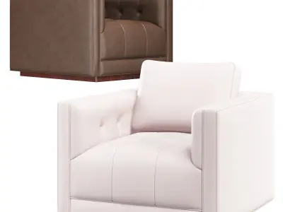 Kiera Swivel Chair in Various Colors Low-poly 3D model