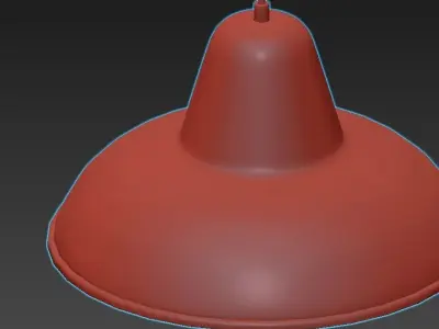 BRUNCH industrial pendant light with shade 3D model