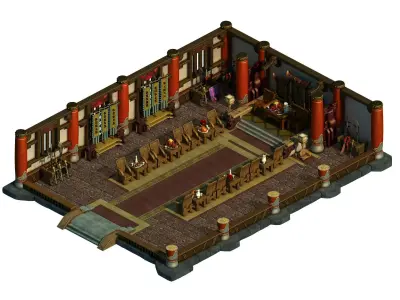 Gang Indoor - Zhongyi Church 3D model