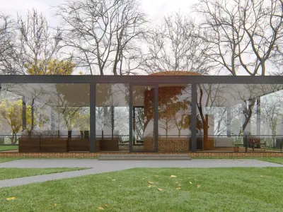 Glass House Lumion 10 Rendering 3D model