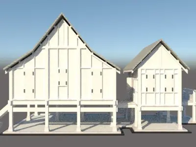 RUMAH TRADISIONAL MELAYU PAHANG DARUL MAKMUR Free 3D print model