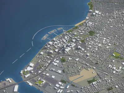 Corpus Cristi  Low-poly 3D model