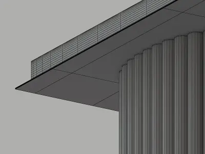 Diorite modern light fixture made of glass and metal 3D model