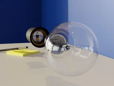 Bulb and Mounting Socket 3D model