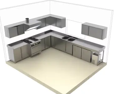 KITCHEN 74 3D model