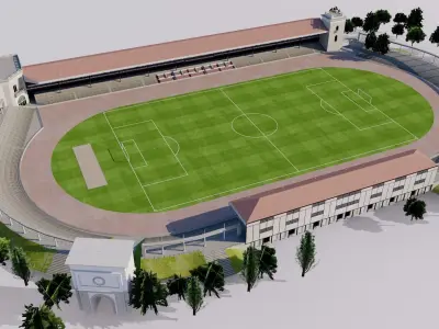 Old Olympisch Stadion - Antwerp Belgium 3D model