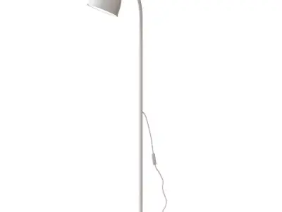 LERSTA Floor  reading lamp white 3D model