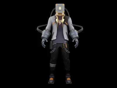 Phoenix remastered - Rigged Low-poly 3D model