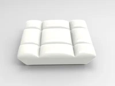 Kafka Pouf Low-poly 3D model