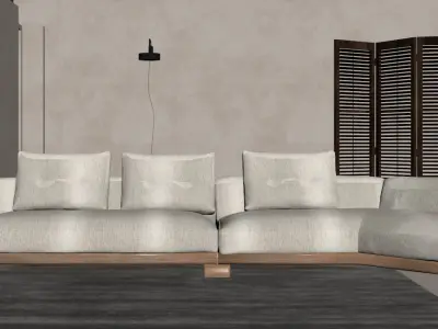 modern sofa chair  3D model