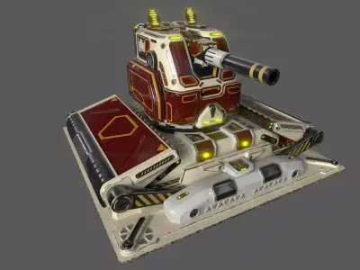 Imperial Medium Cannon 3D model