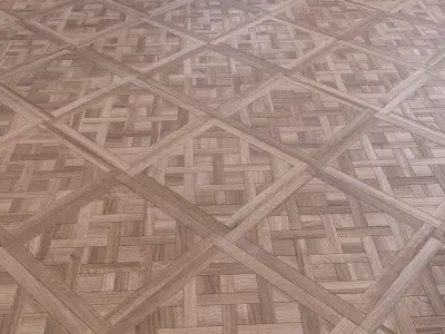 Parquet - Laminate - Wooden floor 4 in 1 Low-poly 3D model