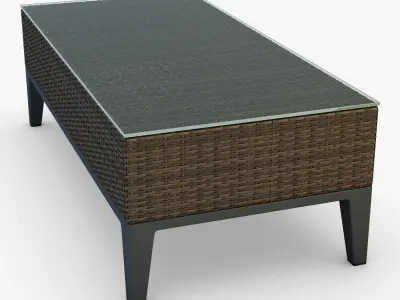 Rexus coffee table brown 3D model
