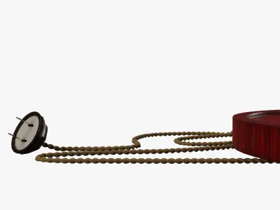 Art Deco floor lamp Low-poly 3D model