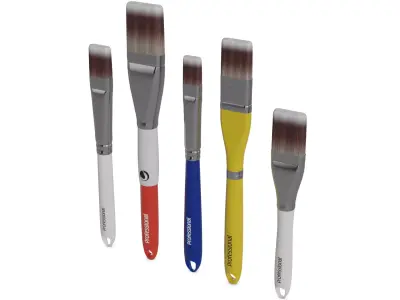 DIY essentials Paintbrush Set Low-poly 3D model