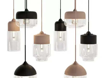 Modern Black Ceiling Lights 3D model