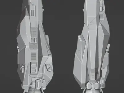 The Expanse OPAS Dark Star Belter ship 3D print model