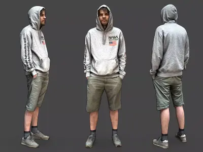 Stylized Man Character 3D model